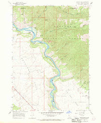 Wheaton Mountain Idaho Historical topographic map, 1:24000 scale, 7.5 X 7.5 Minute, Year 1966