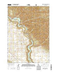 Wheaton Mountain Idaho Current topographic map, 1:24000 scale, 7.5 X 7.5 Minute, Year 2013