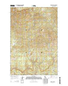 Whiskey Butte Idaho Current topographic map, 1:24000 scale, 7.5 X 7.5 Minute, Year 2013