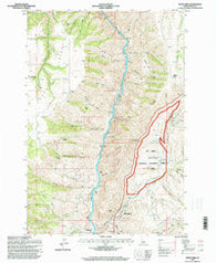 White Bird Idaho Historical topographic map, 1:24000 scale, 7.5 X 7.5 Minute, Year 1995