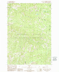 White Goat Mountain Idaho Historical topographic map, 1:24000 scale, 7.5 X 7.5 Minute, Year 1989