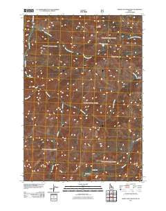 White Goat Mountain Idaho Historical topographic map, 1:24000 scale, 7.5 X 7.5 Minute, Year 2011