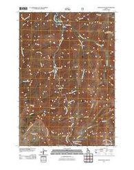 White Rock Peak Idaho Historical topographic map, 1:24000 scale, 7.5 X 7.5 Minute, Year 2011