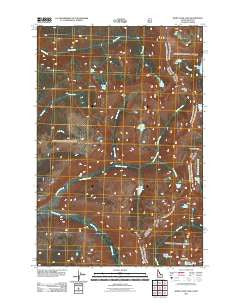 White Sand Lake Idaho Historical topographic map, 1:24000 scale, 7.5 X 7.5 Minute, Year 2011