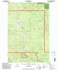 Widow Mountain Idaho Historical topographic map, 1:24000 scale, 7.5 X 7.5 Minute, Year 1995