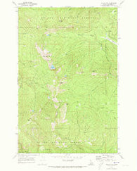 Widow Mountain Idaho Historical topographic map, 1:24000 scale, 7.5 X 7.5 Minute, Year 1969