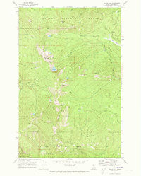 Widow Mountain Idaho Historical topographic map, 1:24000 scale, 7.5 X 7.5 Minute, Year 1969