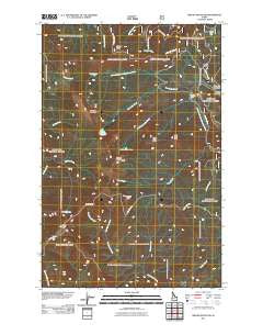 Widow Mountain Idaho Historical topographic map, 1:24000 scale, 7.5 X 7.5 Minute, Year 2011
