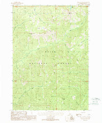 Wild Buck Peak Idaho Historical topographic map, 1:24000 scale, 7.5 X 7.5 Minute, Year 1988