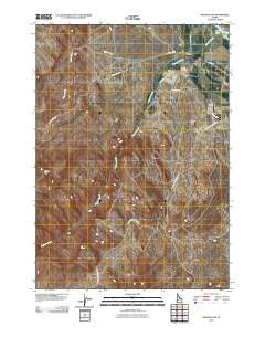 Wilson Peak Idaho Historical topographic map, 1:24000 scale, 7.5 X 7.5 Minute, Year 2010