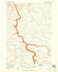 Winter Camp Idaho Historical topographic map, 1:62500 scale, 15 X 15 Minute, Year 1956