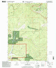 Wolf Lodge Idaho Historical topographic map, 1:24000 scale, 7.5 X 7.5 Minute, Year 1996