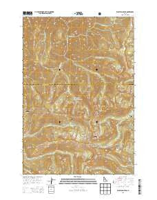 Wolf Fang Peak Idaho Current topographic map, 1:24000 scale, 7.5 X 7.5 Minute, Year 2013