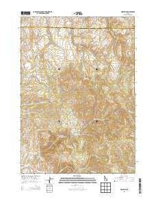 Wolverine Idaho Current topographic map, 1:24000 scale, 7.5 X 7.5 Minute, Year 2013