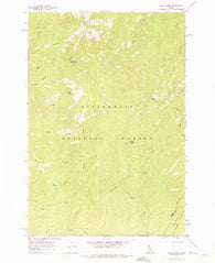 Wood Hump Idaho Historical topographic map, 1:24000 scale, 7.5 X 7.5 Minute, Year 1962