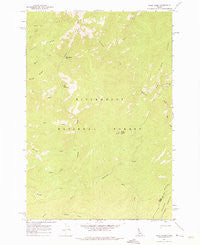 Wood Hump Idaho Historical topographic map, 1:24000 scale, 7.5 X 7.5 Minute, Year 1962