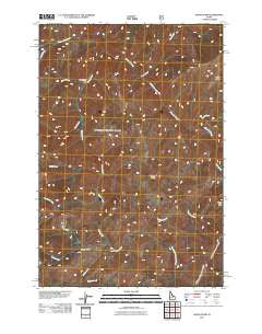 Wood Hump Idaho Historical topographic map, 1:24000 scale, 7.5 X 7.5 Minute, Year 2011