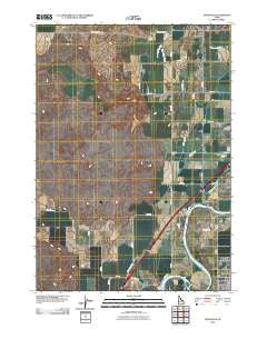 Woodville Idaho Historical topographic map, 1:24000 scale, 7.5 X 7.5 Minute, Year 2010