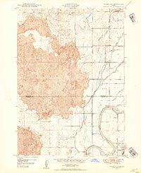Woodville Idaho Historical topographic map, 1:24000 scale, 7.5 X 7.5 Minute, Year 1948