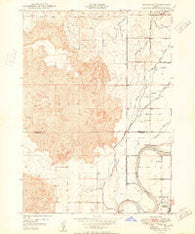 Woodville Idaho Historical topographic map, 1:24000 scale, 7.5 X 7.5 Minute, Year 1950