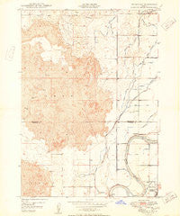 Woodville Idaho Historical topographic map, 1:24000 scale, 7.5 X 7.5 Minute, Year 1950