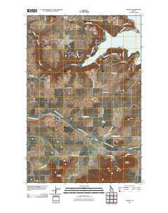 Worley Idaho Historical topographic map, 1:24000 scale, 7.5 X 7.5 Minute, Year 2010