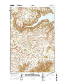 Worley Idaho Current topographic map, 1:24000 scale, 7.5 X 7.5 Minute, Year 2014