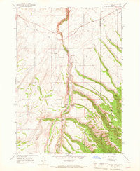 Wright Creek Idaho Historical topographic map, 1:24000 scale, 7.5 X 7.5 Minute, Year 1965