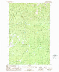 Wylie Knob Idaho Historical topographic map, 1:24000 scale, 7.5 X 7.5 Minute, Year 1989