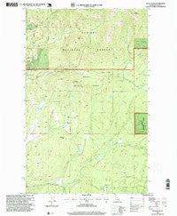 Wylie Knob Idaho Historical topographic map, 1:24000 scale, 7.5 X 7.5 Minute, Year 1996