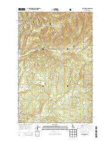 Wylie Knob Idaho Current topographic map, 1:24000 scale, 7.5 X 7.5 Minute, Year 2013