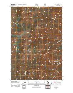Wylies Peak Idaho Historical topographic map, 1:24000 scale, 7.5 X 7.5 Minute, Year 2011