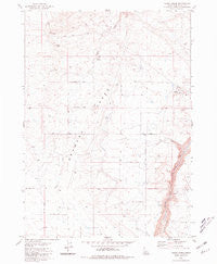 Yahoo Creek Idaho Historical topographic map, 1:24000 scale, 7.5 X 7.5 Minute, Year 1980