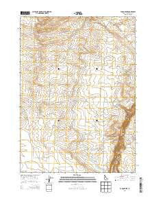Yahoo Creek Idaho Current topographic map, 1:24000 scale, 7.5 X 7.5 Minute, Year 2013