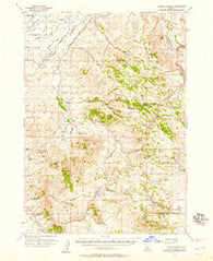 Yandell Springs Idaho Historical topographic map, 1:62500 scale, 15 X 15 Minute, Year 1955