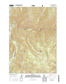Yellow Pine Idaho Current topographic map, 1:24000 scale, 7.5 X 7.5 Minute, Year 2013