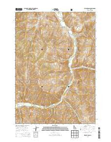 Ziegler Basin Idaho Current topographic map, 1:24000 scale, 7.5 X 7.5 Minute, Year 2013