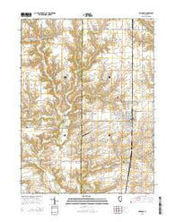 Abingdon Illinois Current topographic map, 1:24000 scale, 7.5 X 7.5 Minute, Year 2015