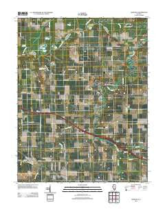 Addieville Illinois Historical topographic map, 1:24000 scale, 7.5 X 7.5 Minute, Year 2012