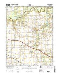 Addieville Illinois Current topographic map, 1:24000 scale, 7.5 X 7.5 Minute, Year 2015