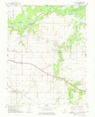Addieville Illinois Historical topographic map, 1:24000 scale, 7.5 X 7.5 Minute, Year 1974