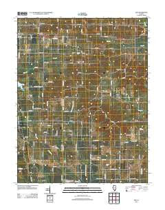 Akin Illinois Historical topographic map, 1:24000 scale, 7.5 X 7.5 Minute, Year 2012