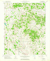 Akin Illinois Historical topographic map, 1:24000 scale, 7.5 X 7.5 Minute, Year 1963