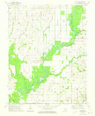 Albion NW Illinois Historical topographic map, 1:24000 scale, 7.5 X 7.5 Minute, Year 1971