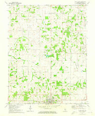 Albion North Illinois Historical topographic map, 1:24000 scale, 7.5 X 7.5 Minute, Year 1971