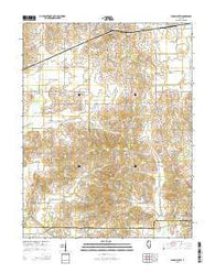Albion South Illinois Current topographic map, 1:24000 scale, 7.5 X 7.5 Minute, Year 2015