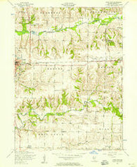 Aledo East Illinois Historical topographic map, 1:24000 scale, 7.5 X 7.5 Minute, Year 1953