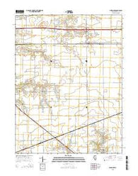 Alexander Illinois Current topographic map, 1:24000 scale, 7.5 X 7.5 Minute, Year 2015