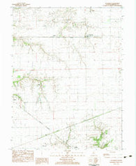 Alexander Illinois Historical topographic map, 1:24000 scale, 7.5 X 7.5 Minute, Year 1983
