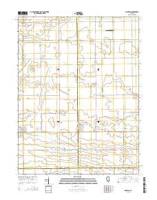 Allerton Illinois Current topographic map, 1:24000 scale, 7.5 X 7.5 Minute, Year 2015